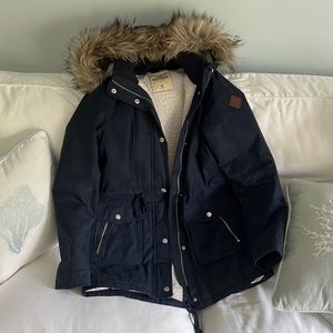 Navy Hollister winter coat